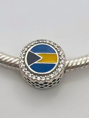 Pandora Bahamas Flag Exclusive Charm